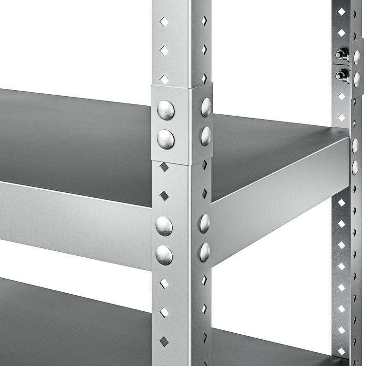 Regał metalowy Hard Metal 240x100x50 6P 1350 kg