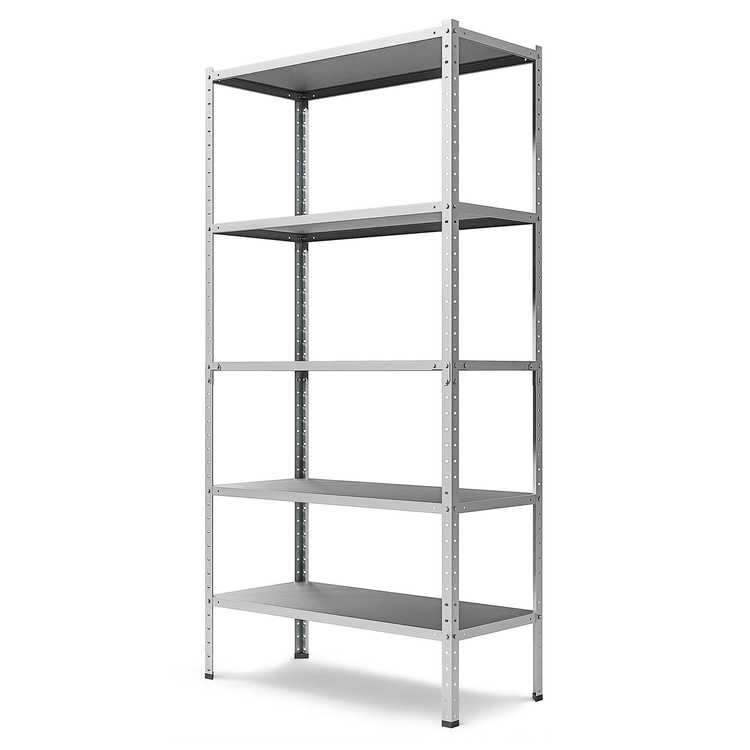 Kliknij na zdjęcie, aby je powiększyć Regał metalowy magazynowy Steel 180x90x40 5P 450kg